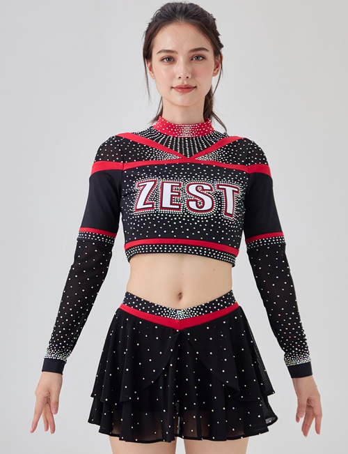 Scarlet Edge – Custom All Star Cheer Uniform